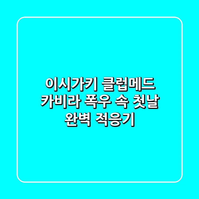 이시가키 클럽메드 카비라: 폭우 속 첫날, 완벽 적응기!