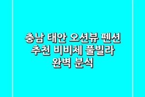 충남 태안 오션뷰 펜션 추천! 비비체 풀빌라 완벽 분석