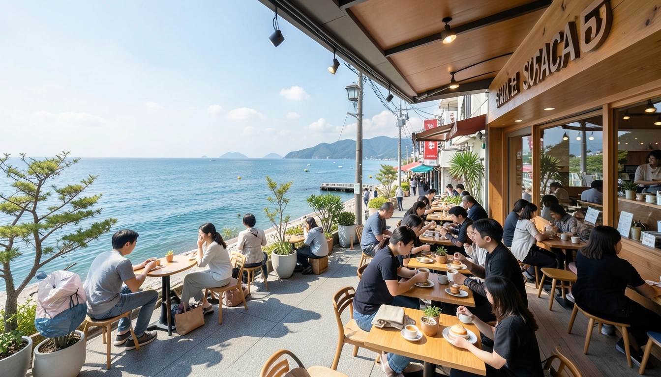 2. 취향 따라 골라봐! 속초카페거리 대표 카페 BEST 3: 오션뷰, 베이커리, 독특한 컨셉